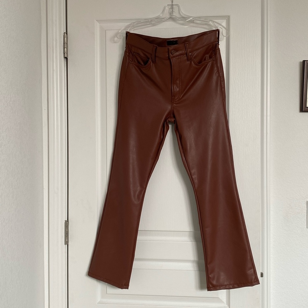 Mother faux leather jeans SZ 28 (Inseam 27)